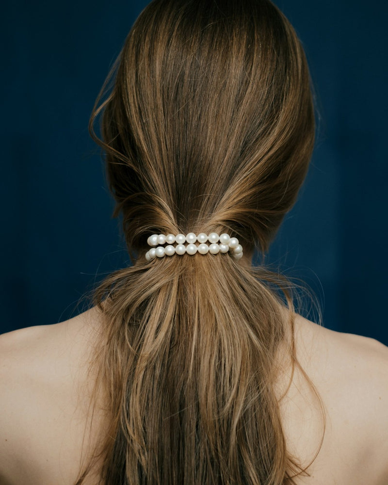 the ponytail you had.